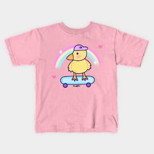 Skateboard Duck Kids T-Shirt